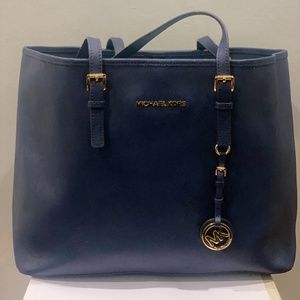 Micheal Kors Shoulder Bag Navy Blue Casual